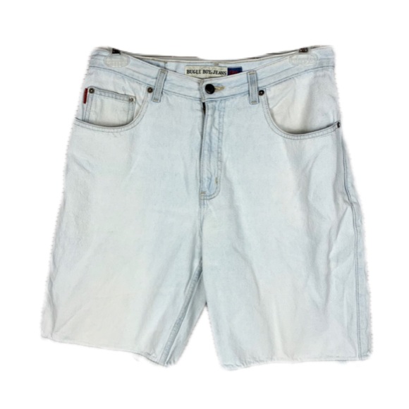 Bugle Boy Other - Vintage Bugle Boy white wash retro jean shorts Sz 33